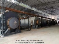 High oil yield waste tyre pyrolysis recycling pyrolysis plant