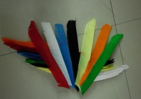 Self-design real turkey feathers for hunting arrows