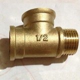 LOT 2 Tee 3 Way Brass Pipe fitting Connector 1/2" BSP Female x 1/2" BSP Female x 1/2"...