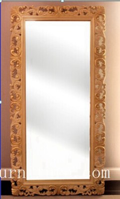 Miroir classique FG-105 de support de miroir de cadre en bois de miroir de miroir d'ant...