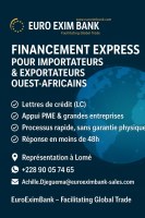 Financement rapide pour importateurs et exportateurs ouest-africains – EuroEximBank