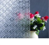 Clear pattern glass flora