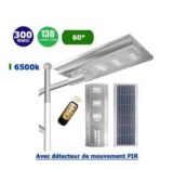 Solaire - Luminaire LED pour Candélabre / Lampe de rue et parking - Série STREET - 300...