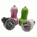 China FirstSing FS00158 2.1A AX3117 Dual USB Car Charger for PS Vita 3DS iPad iPhone An...