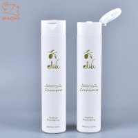 Perfect dimensions 300ml cylinder soft touch HDPE plastic bottle for shampoo and condit...