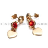 Wholesale fashion jewelry heart shaped drop earrings
