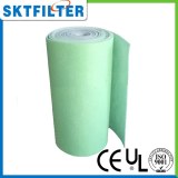 2014 hot sale Green needle cotton air filter media filter cotton