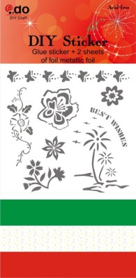 DIY Foil Sticker with Flowers