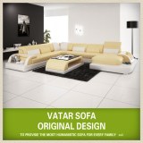 Modern sectional leather sofa