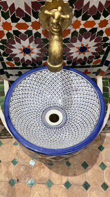 Unlacquered brass faucet bathroom