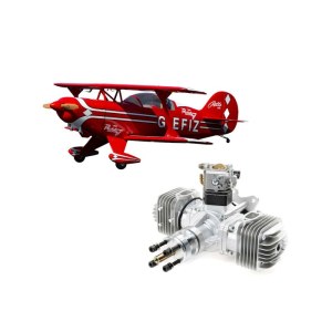 Hangar 9 Pitts S-2B 50-60cc With DLE 60cc Twin Engine (realworldhobby)