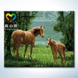 Diy paint by number oil painting canvas