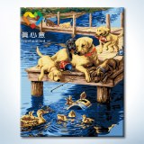 Arts et métiers bricolage main peinture à l'huile de cadeau de Noël en nombre