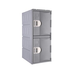 Heavy Duty Plastic Locker T-H385L/2: HD, Strong HDPE, 2 or 4 Doors