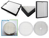 HEPA media with different size and shape for filtration