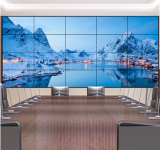 Mur publicitaire d'écran de télévision LCD à lunette ultra-étroite 4K HD