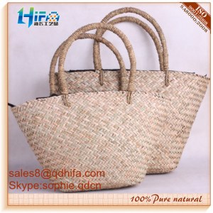 French nutural straw shopping bags