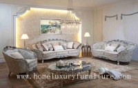 Sofa classique de luxe ensembles de salon réglés de sofa de tissu des prix de sofa de...