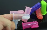 Silicone doigt bébé brosse à dents