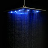 12 pouces tête de douche en acier inoxydable avec des couleurs de lumière LED changeant