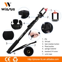 Aluminium Material mobile phone and camera Selfie Stick