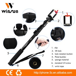 Aluminium Material mobile phone and camera Selfie Stick