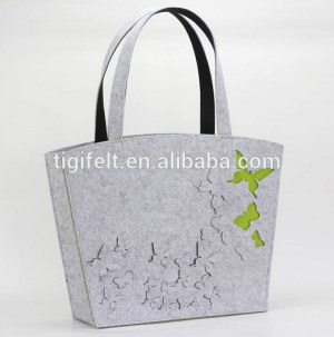 2015 new fashion felt hand bag tote bag