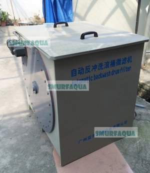 Auto backwash rotary drum filter forindoor ras filter