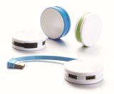 Round shape four port usb hub