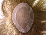 Blonde Human Hair Custom Toupee for Men