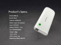 13000mAh Dual USB Polymer Mobile Power Bank for Samsung Galaxy Note 4