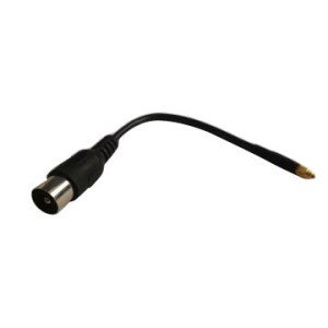 IEC Male to MMCX Male, RG174 Cable, Molding Type