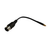 IEC Male to MMCX Male, RG174 Cable, Molding Type