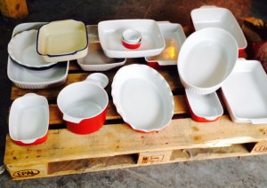 Lot de plat au four type Pyrex en gros