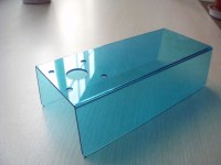 Blue polycarbonate sheet line bending fabrication/Polycarbonate electric enclosure