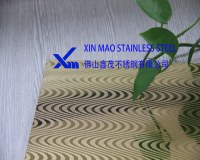 Etching stainless steel seet