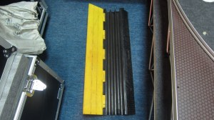 Ywllow jacket cable protector