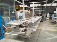 Rotary trois couche machine à coudre convoyeur chaussure supérieure couture convoyeur chaussure...