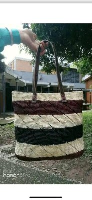 Sac raphia crochet