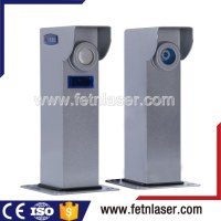Laser beam detector boundary wall security system