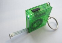 Ruban à mesurer avec lumière LED, porte-clés promotionnels 1m/3ft ruban à mesurer