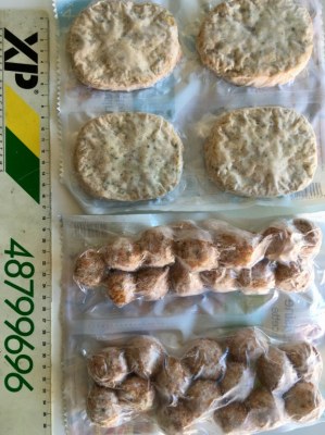 Steaks et bouchées de poisson surgelés UVC 400g