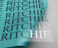 Custom electroplating thin metal chrome sticker letters