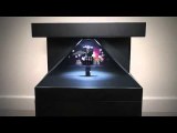 270 °; Vitrine d'hologramme pyramidale 3D