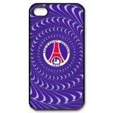IPhone 4/4s housse étui paris saint-germain club logo du fond violet