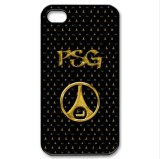 IPhone 4/4s housse coque 2012 paris saint-germain club logo noir étui