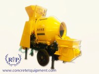 Concrete mixer drum with pumping