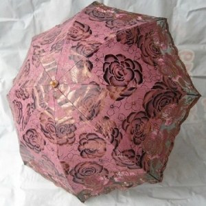 2012 2 Folding Fashion Ladies Embroidery Umbrella & Sunshade Princess Umbrella