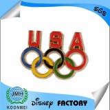 Olympic rings lapel pin badge metal crafts products