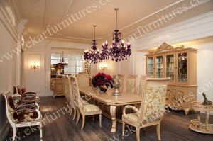 Antique wooden dining table